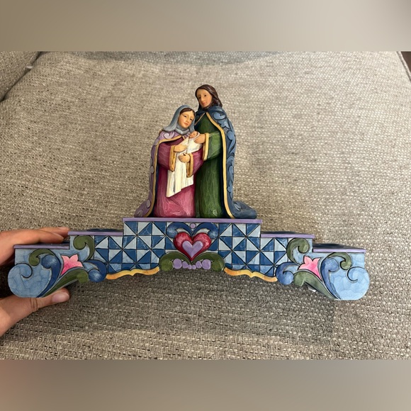 RARE JIM SHORE Advent Holy Family Candle Holder #4024790 Nativity - Picture 3 of 16